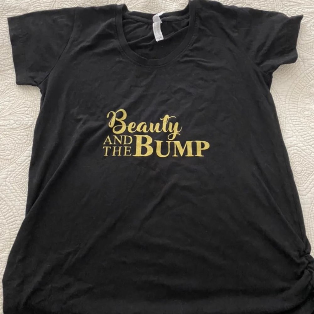 Maternity shirt beauty and the bump disney M